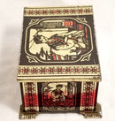 USED:  Tin collectible case W/ Sports cards