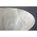 Progress Lighting P3367-09 1-Light Bath Bracket with Etched Alabaster Style Glass, Brushed Nickel