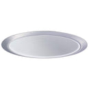 Nora Lighting NTM-31N-White Stepped Baffle with Natural Metal Ring