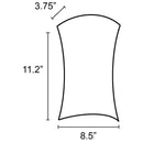 SLV Lighting 8700023U Contemporary Plastra Wl-4 1-Light Wall Lamp - White Finish