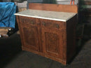 Bureau with Marble Top and Lock and Key