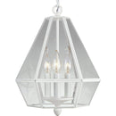 Progress Lighting Six-Sided, Bound, Clear, Flat Glass Foyer Fixture