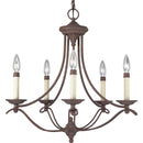 Avalon Candle Chandelier in Brushed Nickel