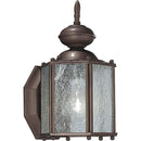 Progress Lighting P5771-19 Wall Lantern with Clear Seeded Glass, Roman Bronze