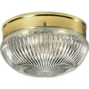 Progress Lighting Close-To-Ceiling with Clear Prismatic Glass