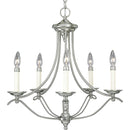 Avalon Candle Chandelier in Brushed Nickel