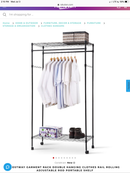 Costway garment rack