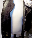 USED: Women's Vintage 1970s/'80s Black Leather Jacket Tailored by IDEAL