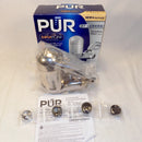 PUR MAXION Water Filter System: Stainless Steel Style Faucet Mount