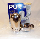 PUR MAXION Water Filter System: Stainless Steel Style Faucet Mount