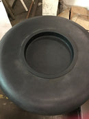 Black trash can (ideal for outside or in the office)
