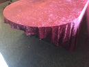 Velour table cloth (13' x 11')