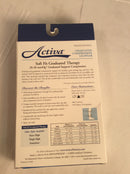 Activa knee high open toe compression stockings (size SMALL) beige color