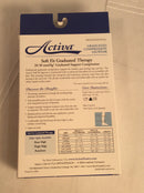 Activa knee high open toe compression stockings (size MEDIUM) beige color