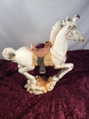 Antique Horse Statue 15in x 14in