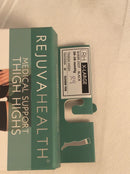 Rejuvahealth thigh high sheer dot compression stockings (size XL) black color