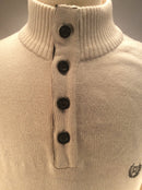 CHAPS sweater 100% cotton beige brown men’s L