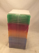 Lot 50 slim dvd plastic storage case
