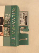 Rejuvahealth thigh high opaque diamond compression stockings (size XL) black color