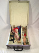 Vintage Barbie & Ken dolls W/doll cases and various clothes