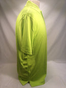 PGA TOUR dry fit golf shirt men L neon green