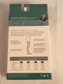 Rejuvahealth thigh high sheer dot compression stockings (size MEDIUM) black color