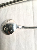Gerity Serving Spoon Circa 1740 Reproduction In Cloth Sleeve W/ Extra spoons