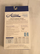 Activa knee high compression stockings (size XL) beige color