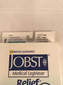 Jobst open toe knee high compression sock (size LARGE) beige color