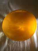 Vintage Orange glass accent plates set of 3