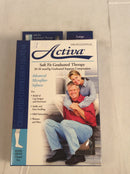 Activa knee high compression stockings (size LARGE) beige color