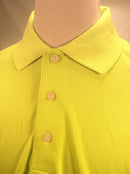 PGA TOUR dry fit golf shirt men L neon green