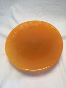 Vintage Orange glass accent plates set of 3